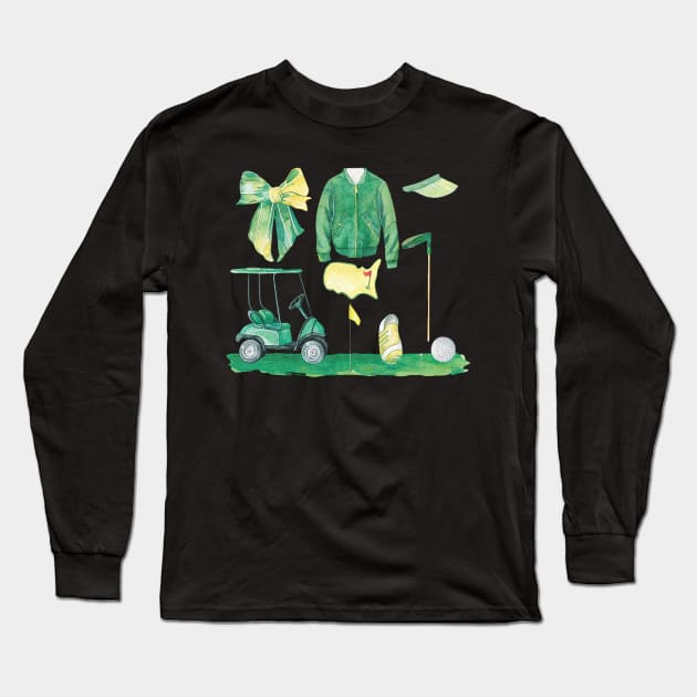 Masters Golf Tournament Coquette Bow Long Sleeve T-Shirt by TDH210